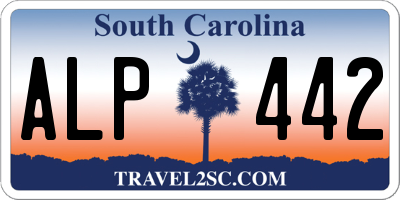 SC license plate ALP442