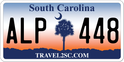 SC license plate ALP448