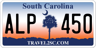 SC license plate ALP450