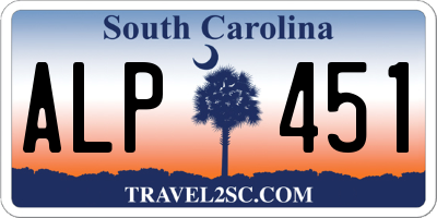 SC license plate ALP451