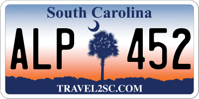 SC license plate ALP452