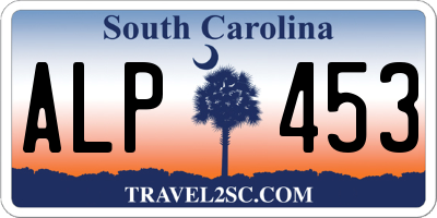 SC license plate ALP453