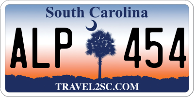 SC license plate ALP454