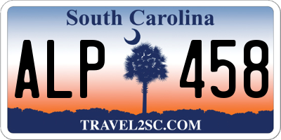 SC license plate ALP458
