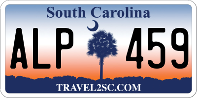 SC license plate ALP459