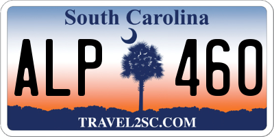 SC license plate ALP460