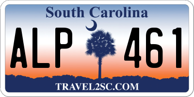 SC license plate ALP461