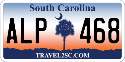 SC license plate ALP468