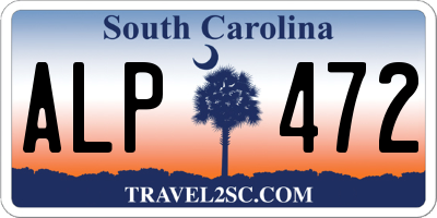 SC license plate ALP472