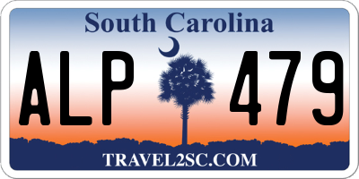 SC license plate ALP479