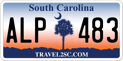 SC license plate ALP483
