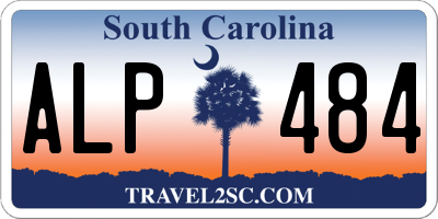 SC license plate ALP484