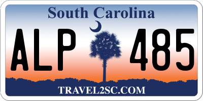 SC license plate ALP485