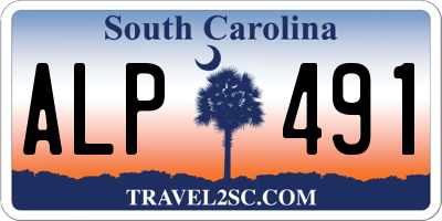 SC license plate ALP491