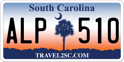 SC license plate ALP510