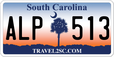 SC license plate ALP513