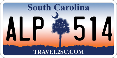 SC license plate ALP514