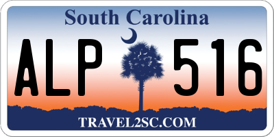 SC license plate ALP516