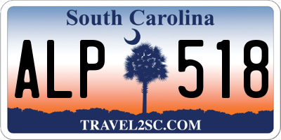 SC license plate ALP518