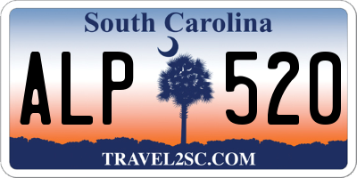 SC license plate ALP520