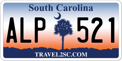 SC license plate ALP521