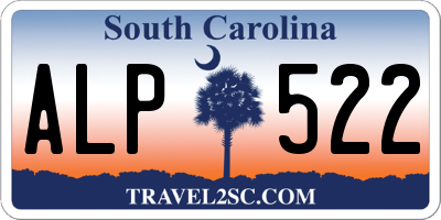 SC license plate ALP522
