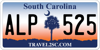 SC license plate ALP525