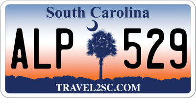 SC license plate ALP529