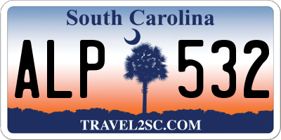 SC license plate ALP532