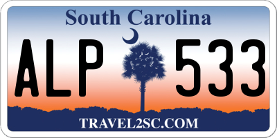 SC license plate ALP533