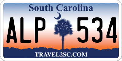 SC license plate ALP534