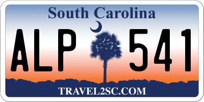 SC license plate ALP541