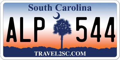 SC license plate ALP544