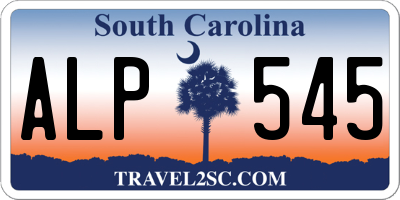 SC license plate ALP545