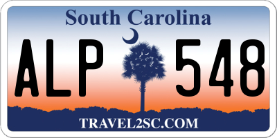 SC license plate ALP548