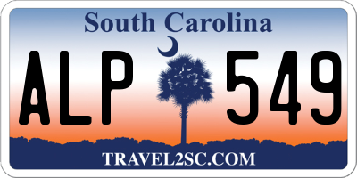SC license plate ALP549