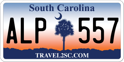 SC license plate ALP557