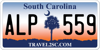 SC license plate ALP559