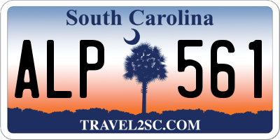 SC license plate ALP561