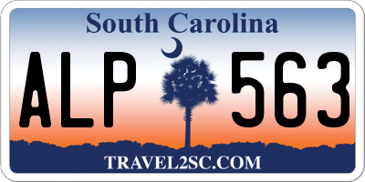 SC license plate ALP563