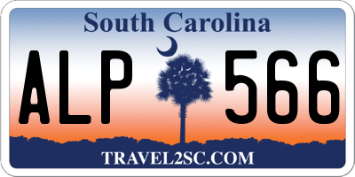 SC license plate ALP566