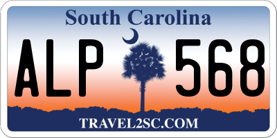 SC license plate ALP568