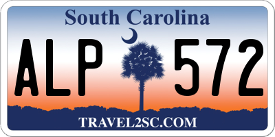 SC license plate ALP572