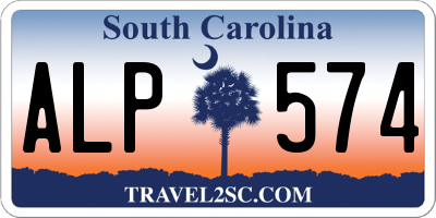 SC license plate ALP574