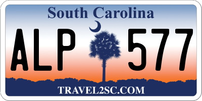SC license plate ALP577