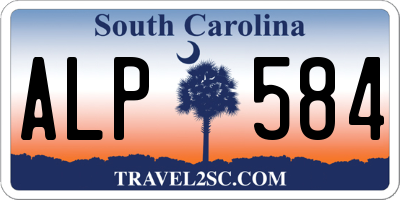 SC license plate ALP584