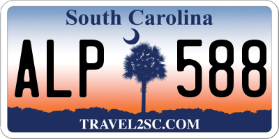 SC license plate ALP588