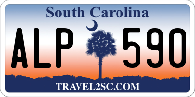 SC license plate ALP590