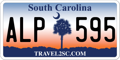 SC license plate ALP595
