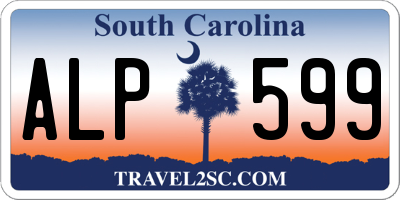 SC license plate ALP599